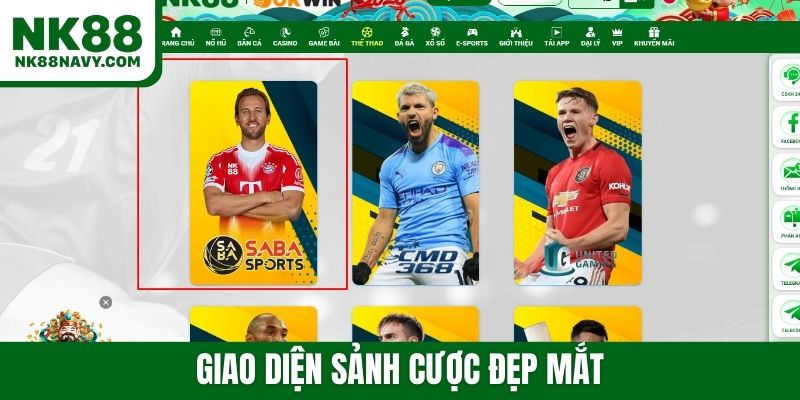 Giao diện sảnh cược đẹp mắt